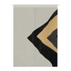 Kong K-Living Home 黑白隔間門簾 雙開式 + 桿, TYPE 6