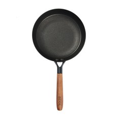 BEKA 貝卡 原木單柄鑄鐵平底鍋, 24cm, 1個