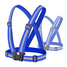 安全螢光反光安全帶 藍色, 2個