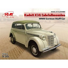 ICM 1:35卡迪特K38敞篷轎車2次世界大戰德軍人員車35483塑膠模型汽車, 1個