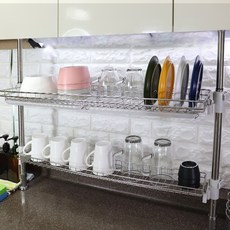 HOME FRIEND 雙層不鏽鋼瀝水架, 單色