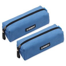 POPO FANCY The Moment 簡約筆袋, 藍色, 2個