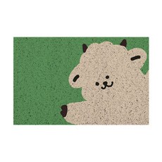 JH Company瓷質動物防滑腳踏墊 M, 小羊, 1張