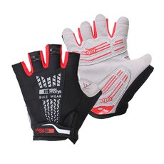 feel morys 自行車半指手套 騎行用品 MG-205, 黑色