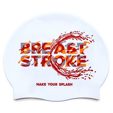 Ohora Studio 波浪泳法 皺褶矽膠泳帽, 蛙式, 1個