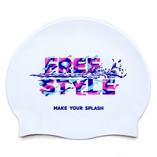 Ohora Studio 波浪泳法 褶皺矽膠泳帽, 自由式