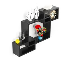 Just Wall藝術展示櫃, 黑色, 三級