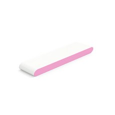 저스트월 라운드 하이그로시 벽걸이선반 60, 화이트 + 핑크