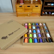 頂線120D繡線30種光面A套, 915m, 混色