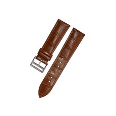 비쉐르 갤럭시워치 3 45mm 크로커 레더 밴드 스트랩, 브라운, 1개