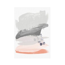 室內裝飾帆布畫 J 灰色珊瑚海報