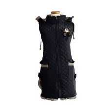 HANSGALLERY 新款帽子背心圍裙, 黑色, 1個