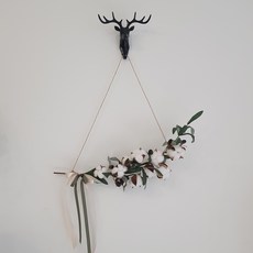 工匠花棉橄欖枝人造花裝飾花環, 混色