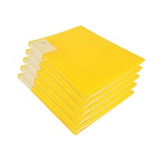 Alpha 水晶透明文件 A4 30p, 黃色, 5入