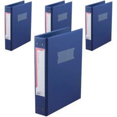 MONAMI 慕那美 高頻梯子活頁夾 A4 5cm, 藍色, 4個