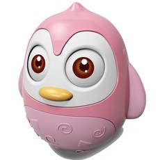 遊樂場 企鵝 搖擺不倒翁 粉紅色 huanhe0202, 混合色, 1個