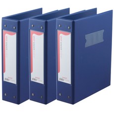 MONAMI 慕那美 高頻梯子活頁夾 A4 7cm, 藍色, 3個