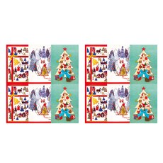 Fromn2 聖誕賀卡 3 件 x 4 件 + 信封 12 件套 S1026q456, 混色, 1套