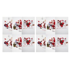 From&To 聖誕賀卡片 3入 4組+信封 S1022q456 12入, 混色, 1套