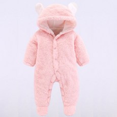 JOYMULTI 小熊造型毛絨連身衣