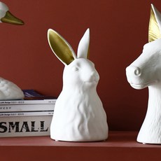 JH Company重點動物花瓶 兔子, 金子