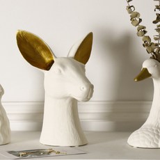 JH Company亮點動物花瓶 鹿, 金子