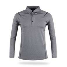 LUCEN 男款長袖高爾夫球Polo衫 BLU20A410