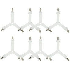 뉴비아 침대시트 고정집게 Y자형 MIS-W04, 화이트, 8개