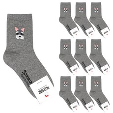parkgoon 女性用 My Puppy 襪子 10雙入