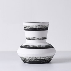 JH Company 黑白簡約圖案花瓶, B款