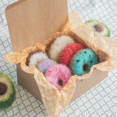 Yana Donut Scrubber DIY 針織線 5 種 + 印花設計, 1組, 136、137、159、164、173