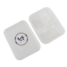 迷你PP耐熱容器 50入+3格隔層 50入+滿週歲貼紙 100入, 1套