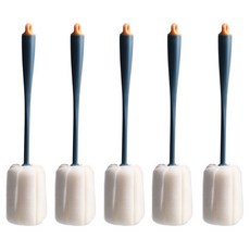 市集感性 設計感隨行杯玻璃杯海綿清潔刷, 藍色, 5個