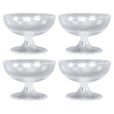 營業用 PC 刨冰碗 16IB雪酪, 透明, 4個