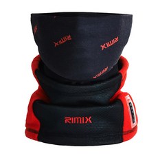 RIMIX Logo印花保暖面罩, 紅色的