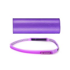 런웨이브 EVA 육각 폼롤러 + 실리콘 논슬립 스포츠 헤어밴드 세트, 폼롤러(퍼플), 헤어밴드(퍼플), 1개