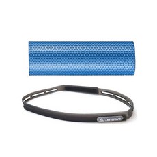 런웨이브 EVA 육각 폼롤러 + 실리콘 논슬립 스포츠 헤어밴드 세트, 폼롤러(블루), 헤어밴드(블랙), 1개