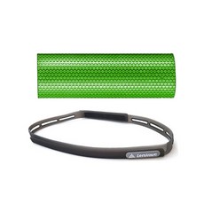 런웨이브 EVA 육각 폼롤러 + 실리콘 논슬립 스포츠 헤어밴드 세트, 폼롤러(그린), 헤어밴드(블랙), 1개