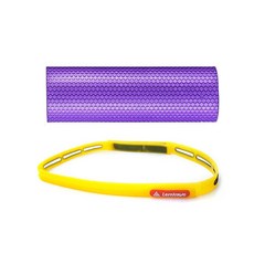 런웨이브 EVA 육각 폼롤러 + 실리콘 논슬립 스포츠 헤어밴드 세트, 폼롤러(퍼플), 헤어밴드(옐로우), 1개