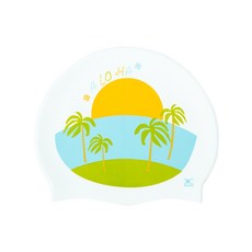 아쿠윈 SP알로하 수영모, White, 1개