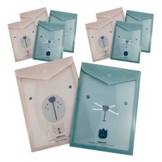 DESIGN AGIT Happy Face A4文件夾 2款 x 5入組, 熊, 貓, 1套