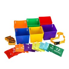 Casby Sports 數字豆袋籃動作棋盤遊戲, 混色, 1個