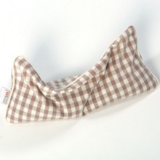 hwamo baby 孩童用格紋竹炭豆子枕, 棕色