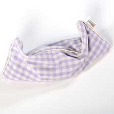 hwamo baby 孩童用格紋竹炭豆子枕, 紫色