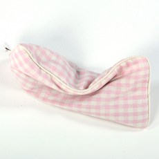 hwamo baby 孩童用格紋竹炭豆子枕, 粉色