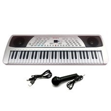 54 건반 어린이 디지털 피아노 완구 + 마이크 세트, 1개