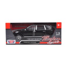 MOTOR MAX 合 18 保時捷卡宴壓鑄 536M73178BK, 黑色的