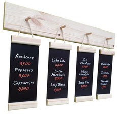 白板粉筆兩用壁掛式黑板 SH1014 4入, 實木