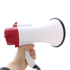 30W高性能多功能大聲公大型擴音器 中, 單品, 紅色的