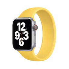 HAMATE Apple Watch 1/2/3/4/5/6/SE 矽膠單圈錶帶 38/40mm M, 單品, 黃色的